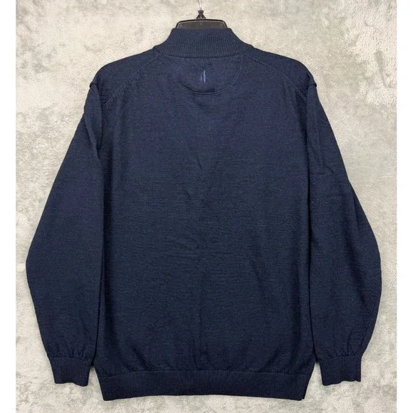NWOT johnnie-O Men's Raynor Pullover Sweater XXL Shanty Merino Wool‎ 1/4 Zip